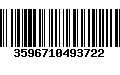 Código de Barras 3596710493722