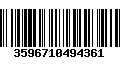 Código de Barras 3596710494361