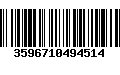 Código de Barras 3596710494514