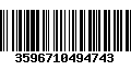 Código de Barras 3596710494743