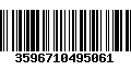 Código de Barras 3596710495061