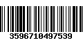 Código de Barras 3596710497539