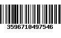 Código de Barras 3596710497546