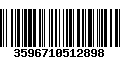 Código de Barras 3596710512898