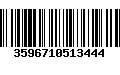 Código de Barras 3596710513444