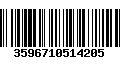 Código de Barras 3596710514205