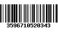 Código de Barras 3596710520343