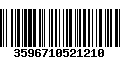 Código de Barras 3596710521210