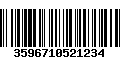 Código de Barras 3596710521234