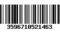 Código de Barras 3596710521463