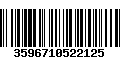 Código de Barras 3596710522125