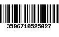 Código de Barras 3596710525027