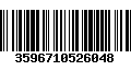 Código de Barras 3596710526048