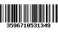 Código de Barras 3596710531349