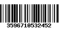 Código de Barras 3596710532452