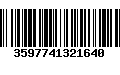 Código de Barras 3597741321640