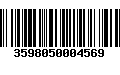 Código de Barras 3598050004569