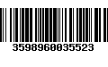 Código de Barras 3598960035523