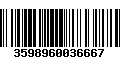 Código de Barras 3598960036667