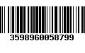 Código de Barras 3598960058799