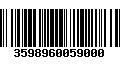 Código de Barras 3598960059000