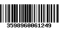 Código de Barras 3598960061249