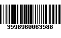 Código de Barras 3598960063588