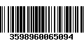 Código de Barras 3598960065094