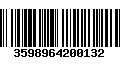 Código de Barras 3598964200132