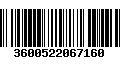 Código de Barras 3600522067160