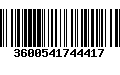 Código de Barras 3600541744417