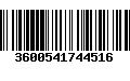 Código de Barras 3600541744516