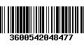 Código de Barras 3600542048477