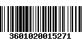 Código de Barras 3601020015271