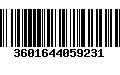 Código de Barras 3601644059231