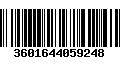 Código de Barras 3601644059248