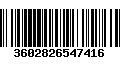 Código de Barras 3602826547416