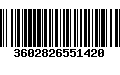 Código de Barras 3602826551420