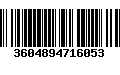 Código de Barras 3604894716053