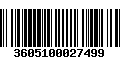 Código de Barras 3605100027499