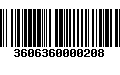 Código de Barras 3606360000208