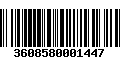 Código de Barras 3608580001447