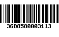 Código de Barras 3608580003113