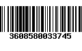 Código de Barras 3608580033745