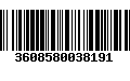 Código de Barras 3608580038191