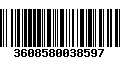 Código de Barras 3608580038597