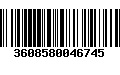 Código de Barras 3608580046745