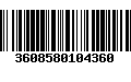 Código de Barras 3608580104360