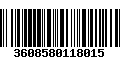 Código de Barras 3608580118015