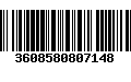 Código de Barras 3608580807148